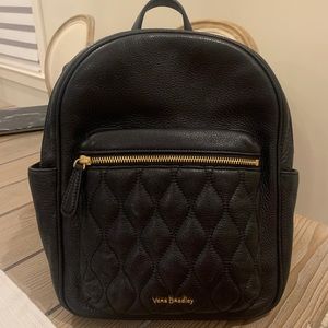 LIKE NEW VERA BRADLEY GENUINE LEATHER BACKPACK